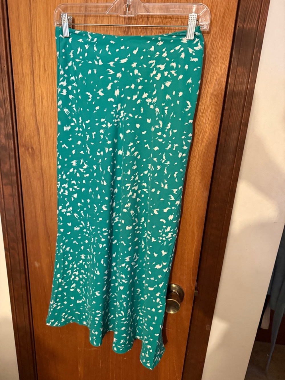 GILLI  Green/White Print Midi Skirt - MATCHING TOP AVAILABLE
